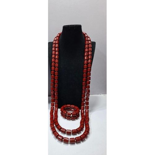 Igbo Coral Beads & Jewelry Set